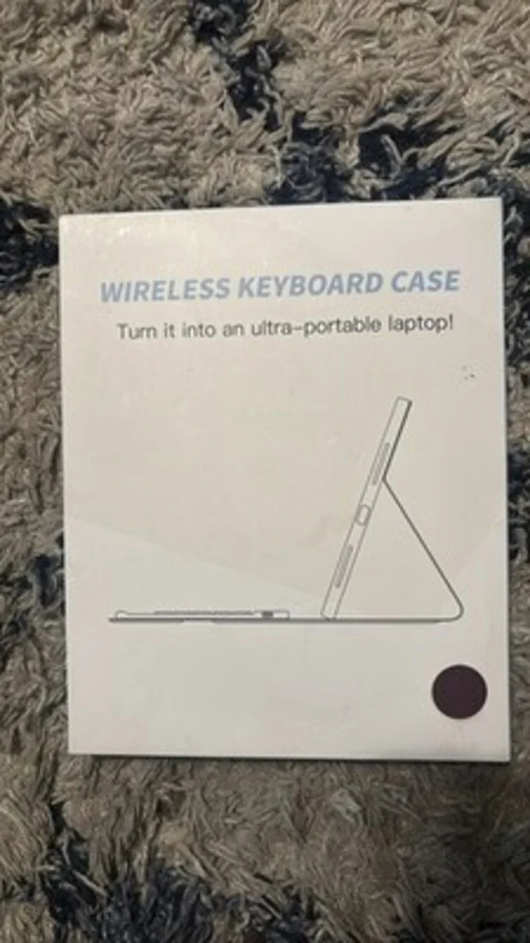 Universal Wireless Keyboard Case for Tablet Smartphone Purple